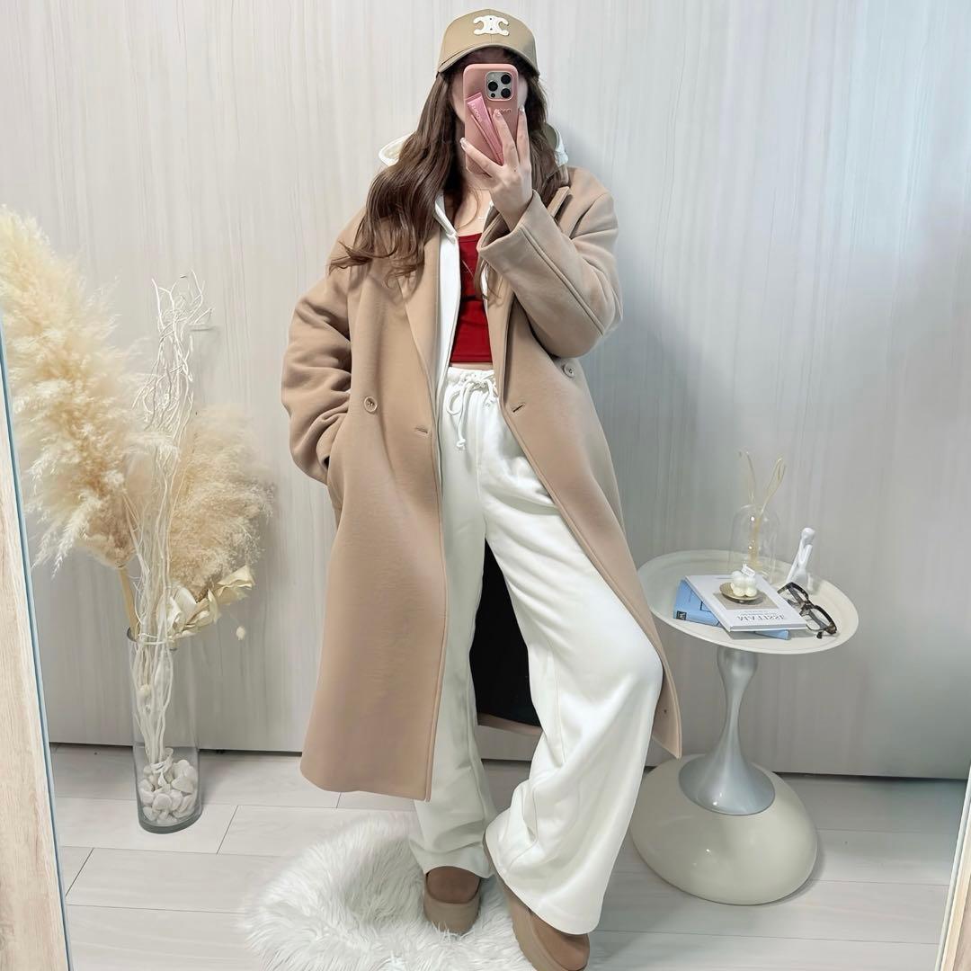 新品 ZARA オーバーサイズウールブレンドコート Sサイズ