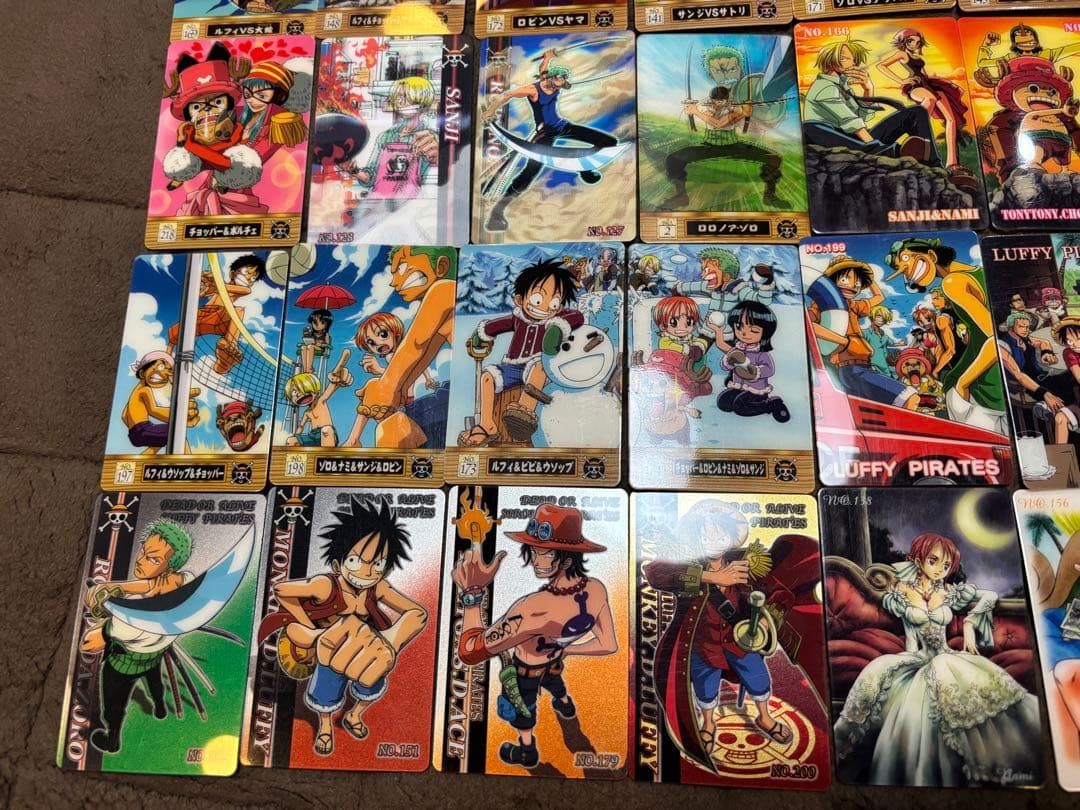 ワンピース カードグミ 60枚 まとめ売り ナミ ロビン ルフィ ゾロ エース