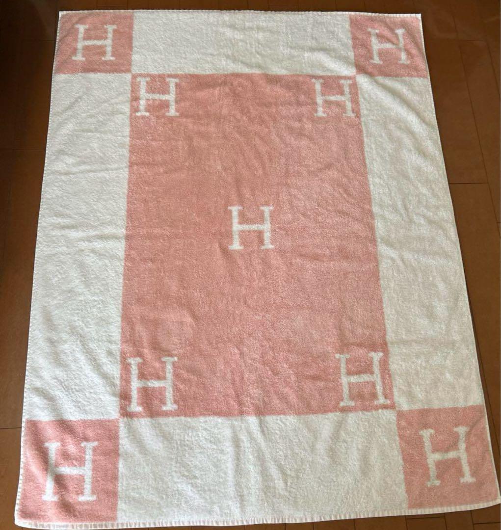 HERMES エルメス　アヴァロン　タオル　ブランケット