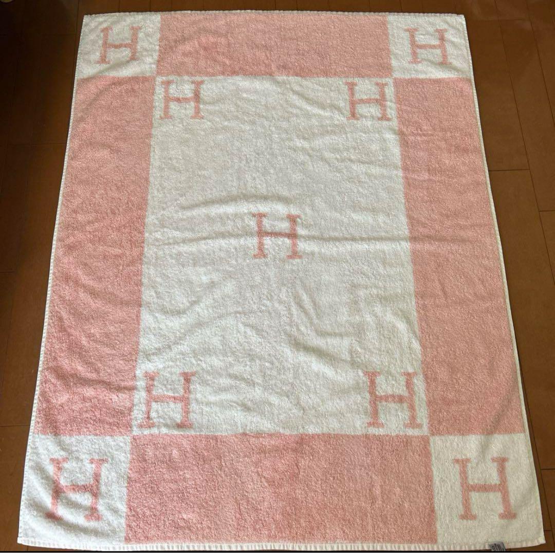 HERMES エルメス　アヴァロン　タオル　ブランケット