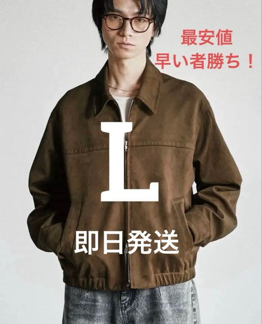 完売品　wym GRAIN FAUX SUEDE ZIP BLOUSON