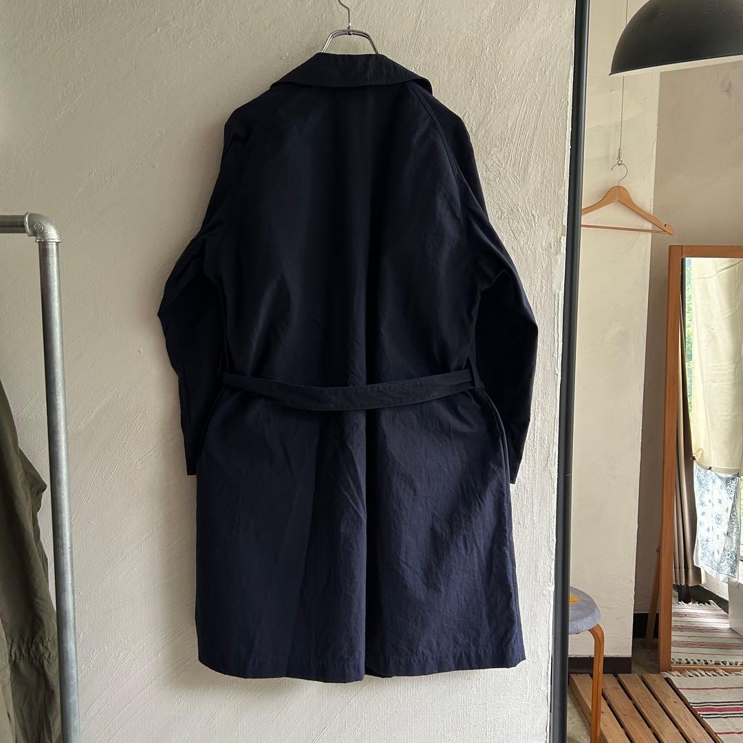美品 ORCIVAL ベルテッド ナイロンコート BSHOP ネイビー