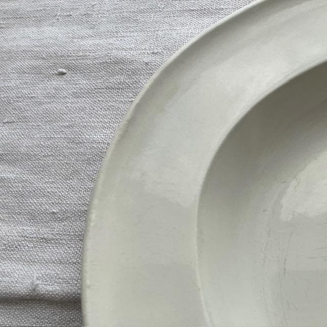 希少！美品◆クレイユ単刻印オーバルプレート大皿モントローオクトゴナルレリーフ雅姫