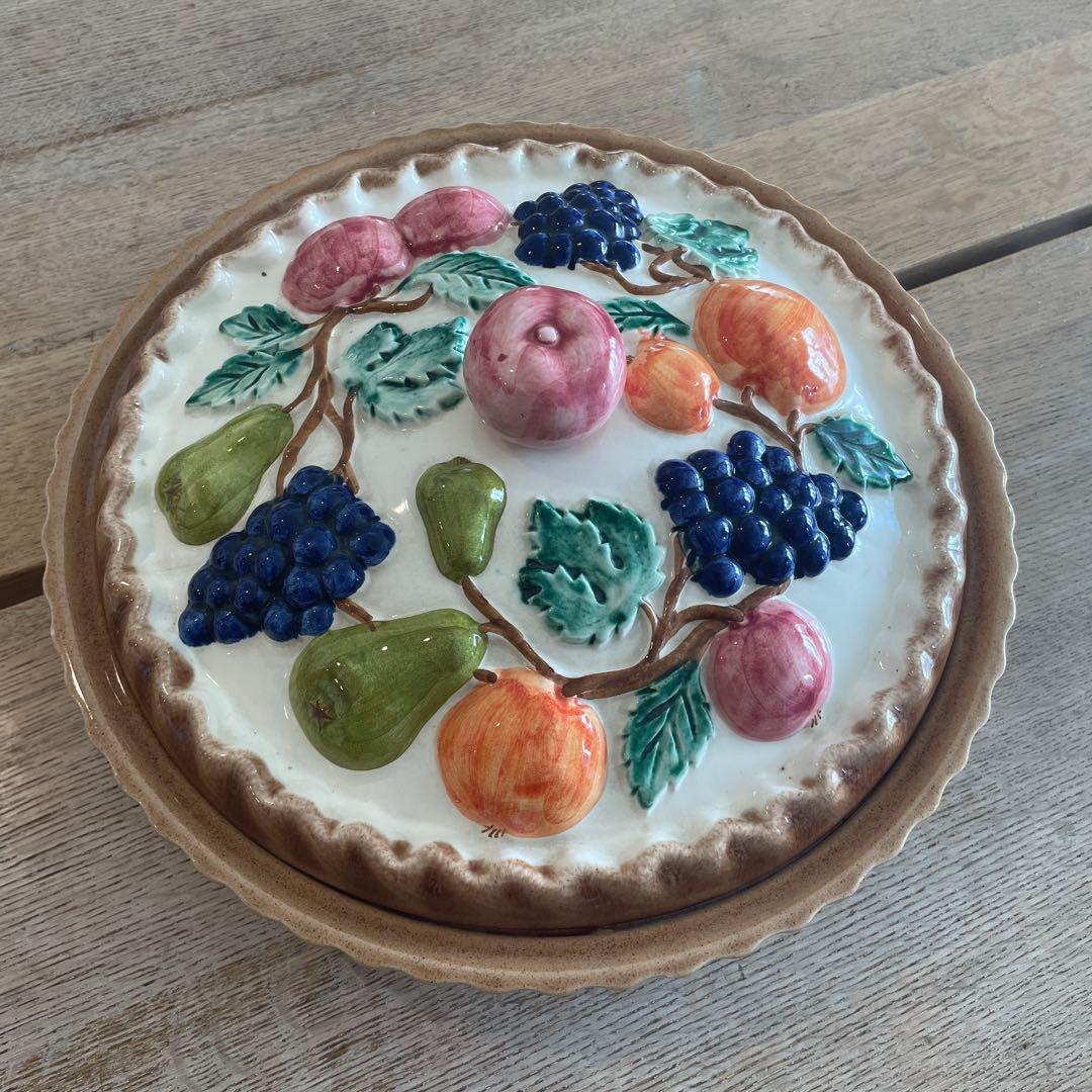 新品未使用　蓋付きパイ皿 直径31cm Pie Keeps ポルトガル製