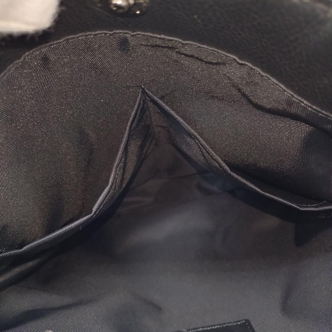 【極美品】サマンサキングズ レザー トートバッグ ショルダー メンズ ブラック