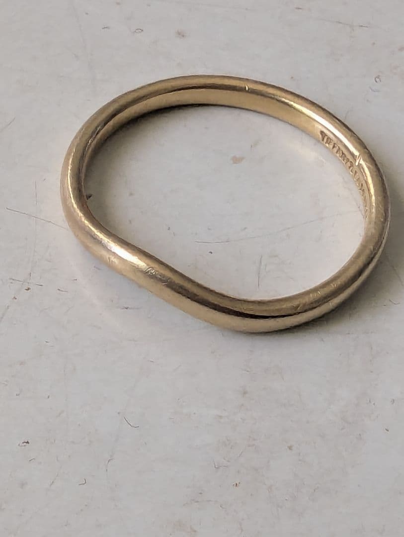 Tiffany&Co. ティファニー リング　カーブド バンド 750　K18