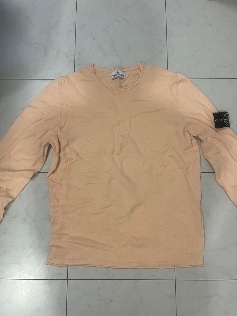 STONE  オレンジ 長袖カットソー