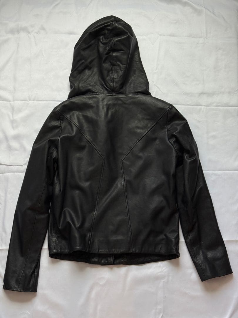 HELMUT LANG 黒レザーライダースジャケット