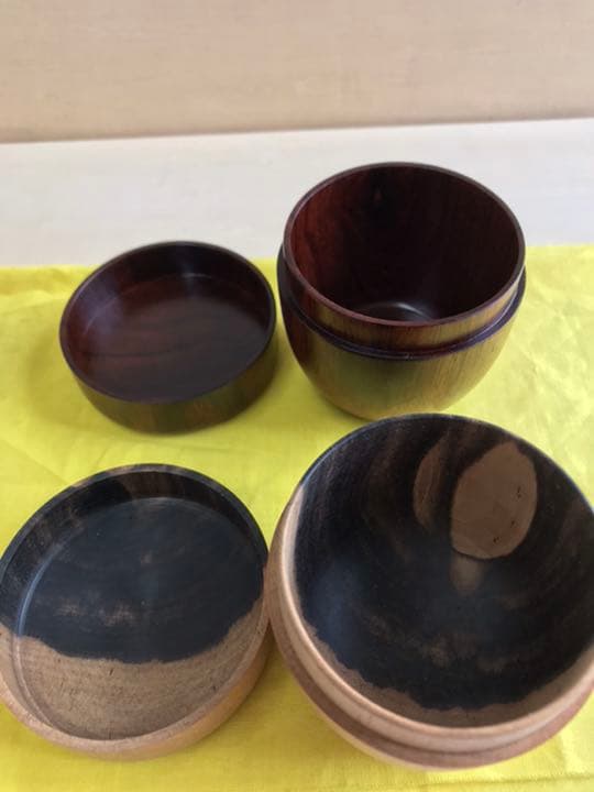 棗　骨董　桑　欅　黒柿　カリン　紫檀　茶道具　国産　手作り