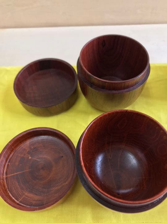 棗　骨董　桑　欅　黒柿　カリン　紫檀　茶道具　国産　手作り