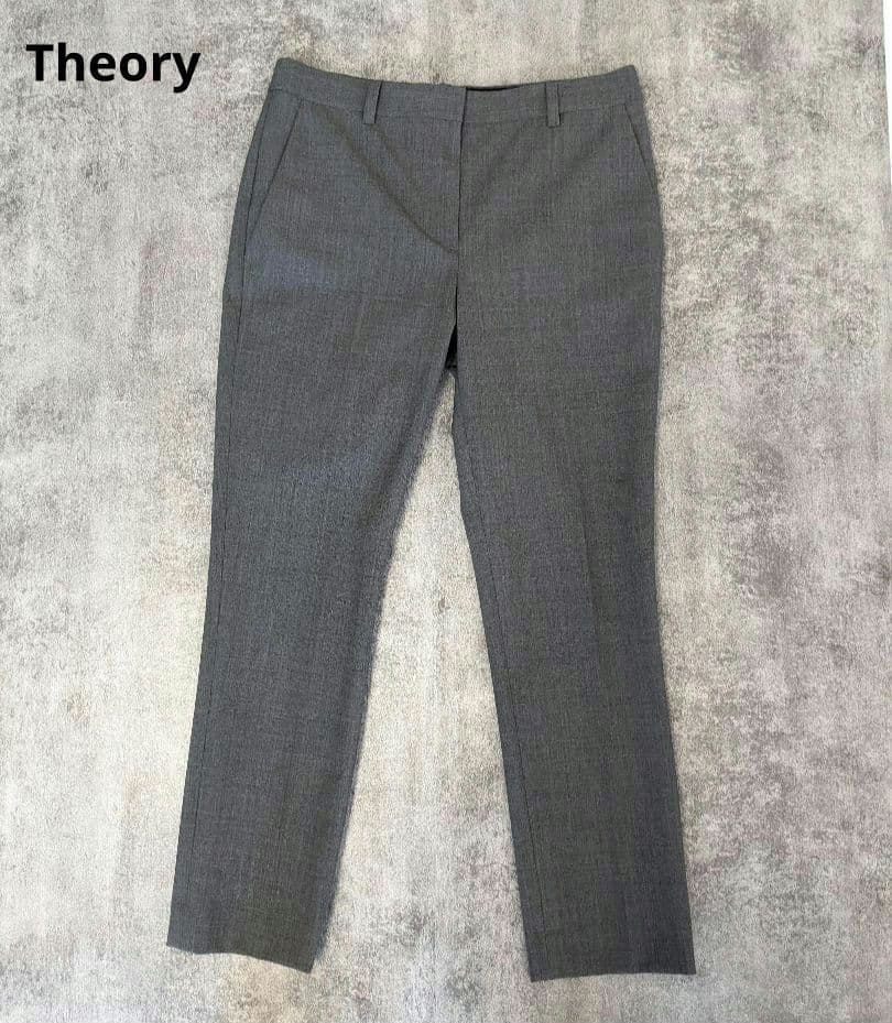 【アップル様】Theory ジャケット＆パンツ ノーカラー セットアップ ★美品