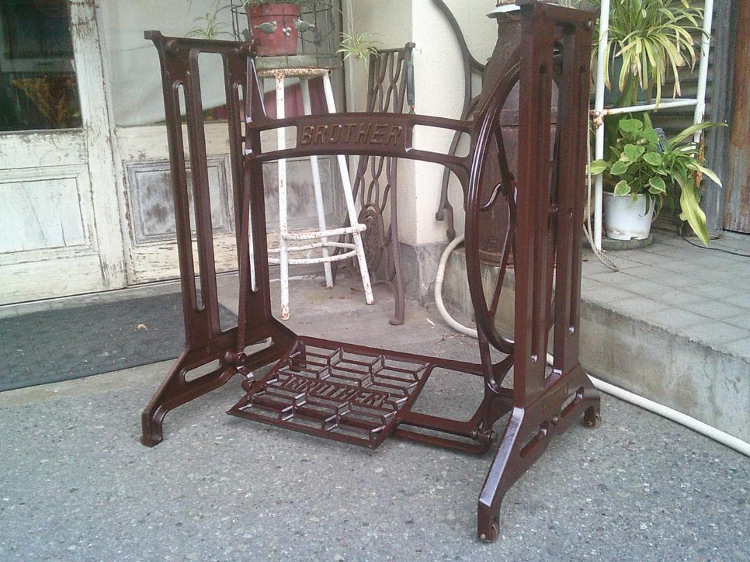 BROTHER ヴィンテージ テーブル脚 ダークブラウン