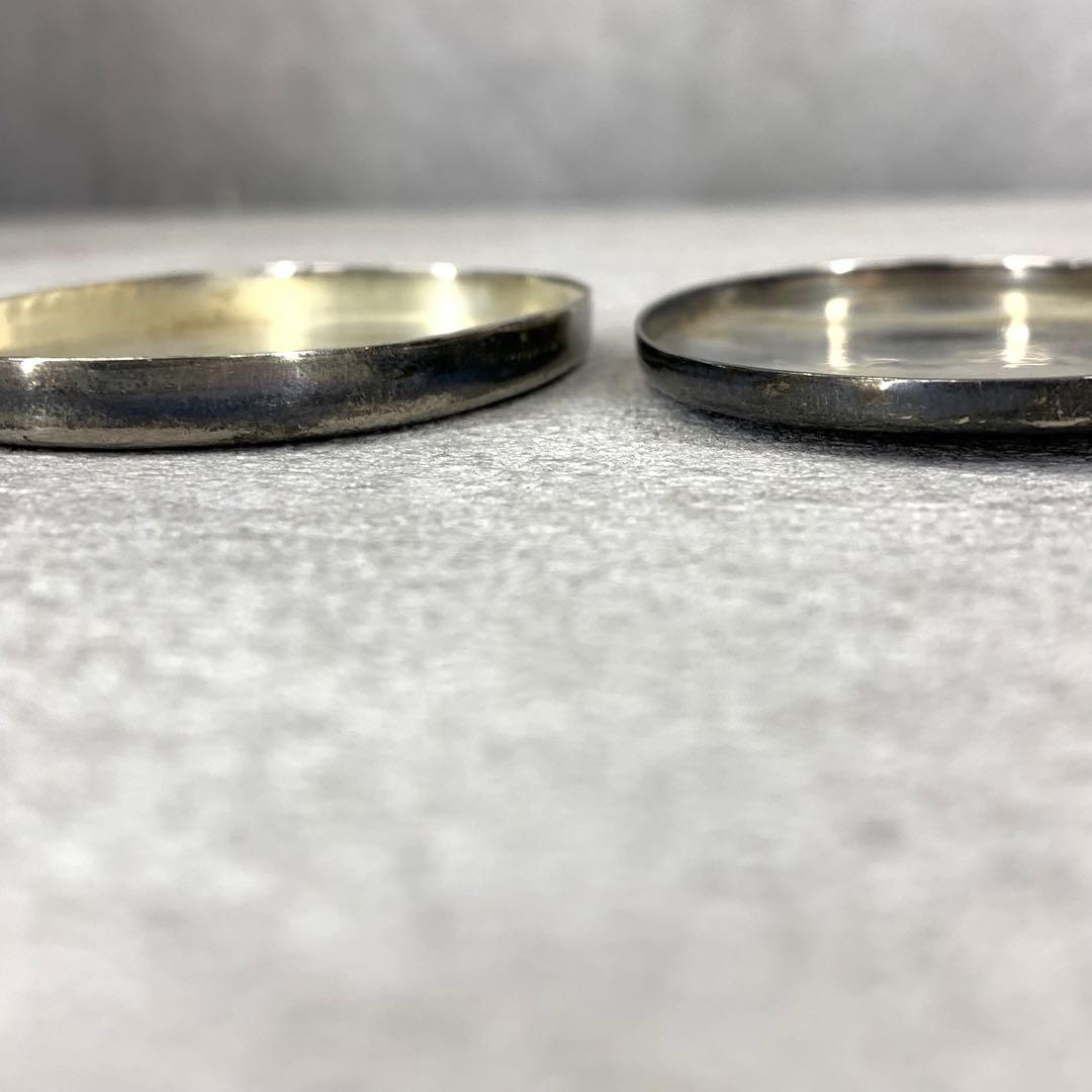 銀製小物入れ 楊枝入れ 小判型 純度不明 アンティーク雑貨