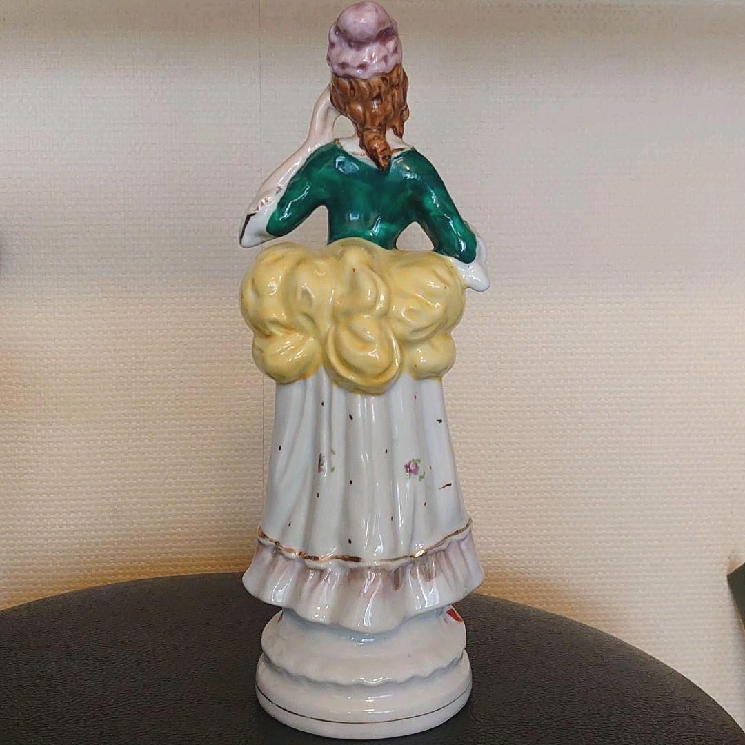 オキュパイドジャパン 陶器製人形 貴婦人 アンティーク コレクション