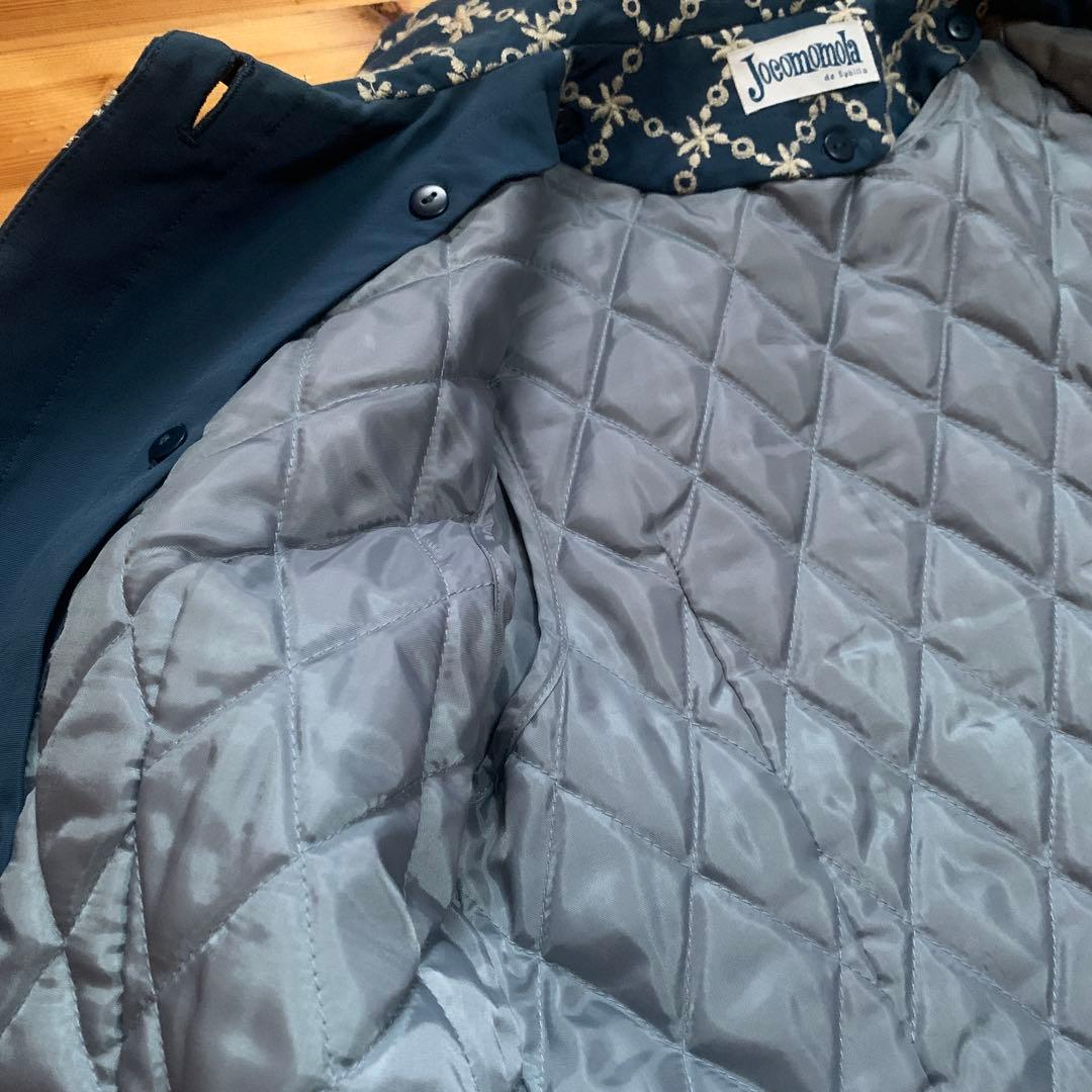 ホコモモラ お花総刺繍のコットンコート ライナー付 シビラ