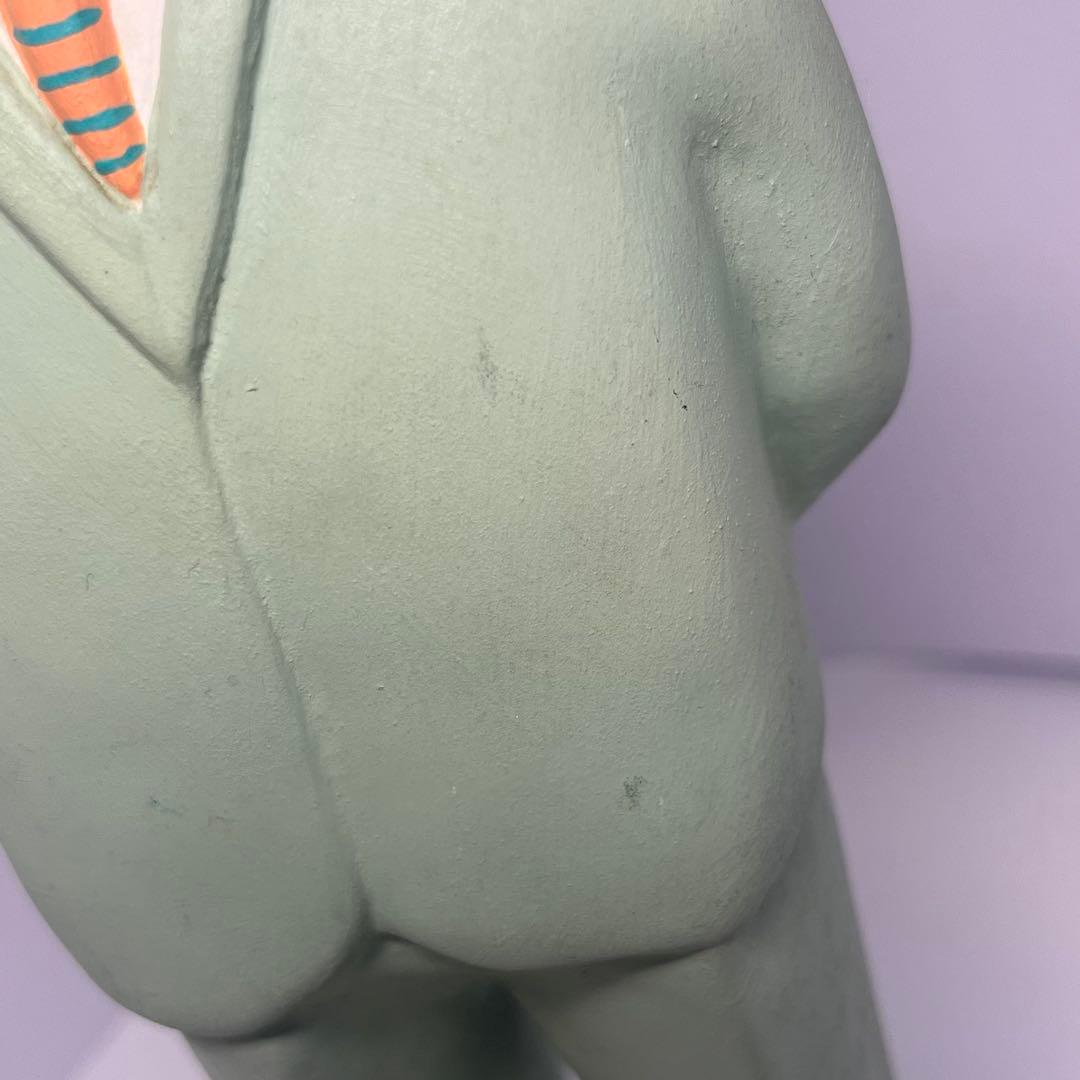 84年製　イタリア　L'Aquilone ラクイローネ　スーツ姿の男性陶器像