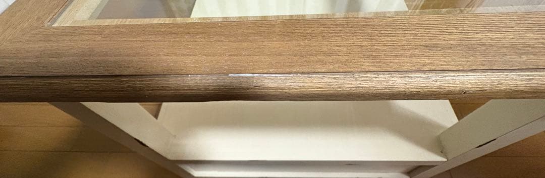 フレンチアンティーク調センターテーブル　ローテーブル　ガラス天板