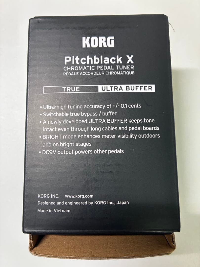 【新品同様】KORG(コルグ) / PB-X CR　ペダルチューナー　限定カラー