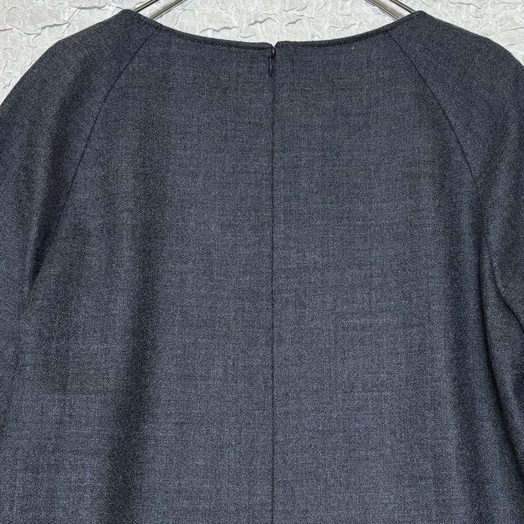 美品＊ADOREアドーア＊ウールアムンゼンワンピース　グレー　S〜M