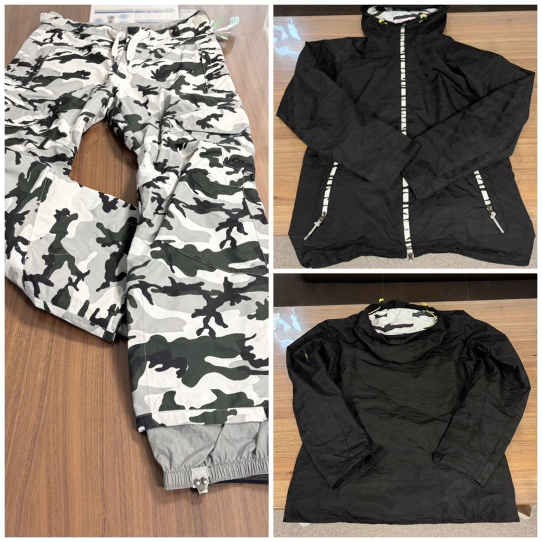 マル様　オニール迷彩パンツ&X-NIXスノボウェアセットMクリーニング撥水加工済