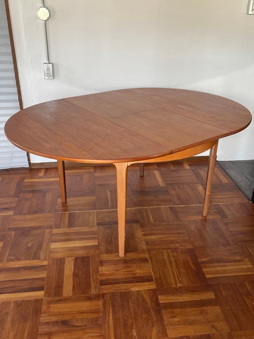 イギリス ヴィンテージ Nathan ラウンド エクステンション テーブル