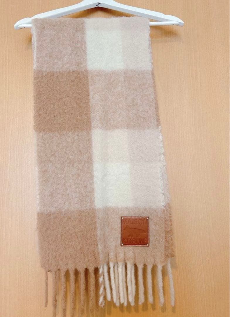 メゾンキツネ(MAISON KITSUNÉ )チェック柄マフラー