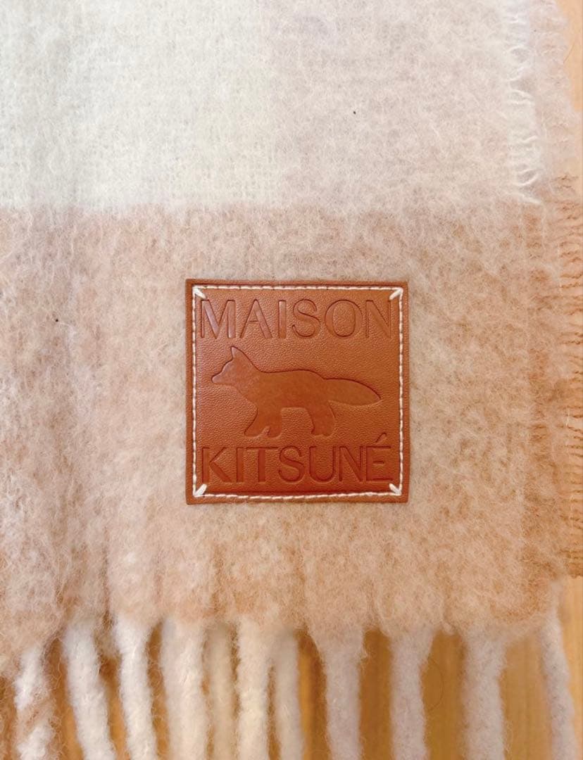 メゾンキツネ(MAISON KITSUNÉ )チェック柄マフラー