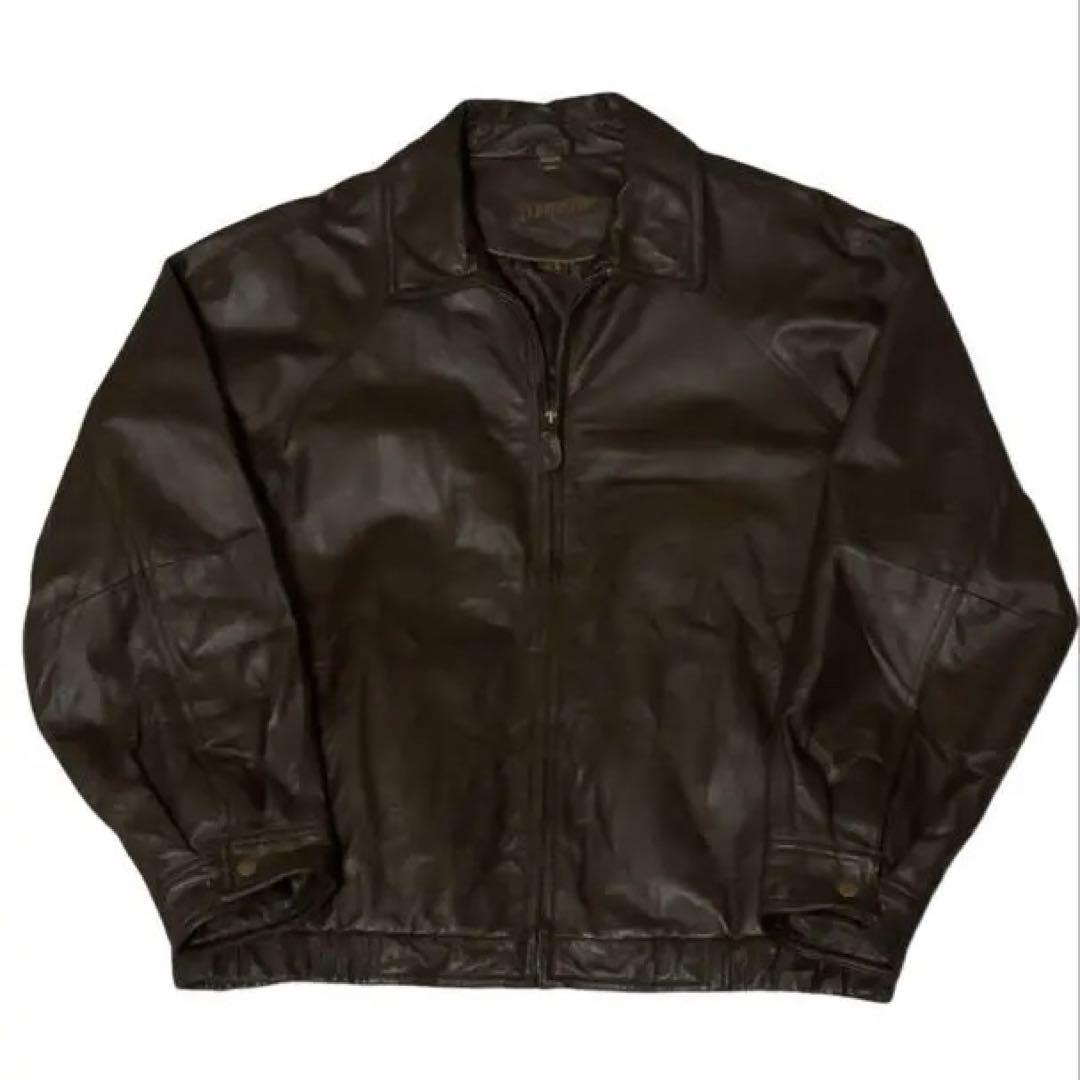 St.John’s Bay 短丈 本革 レザージャケット ダークブラウン