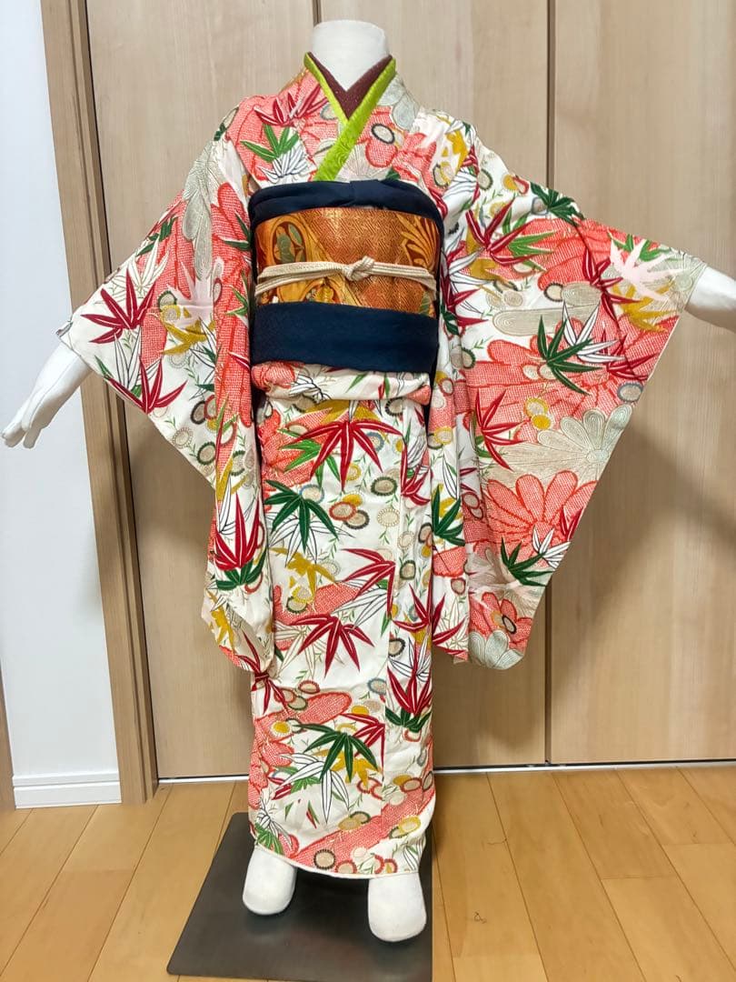 【七五三 7歳】粋で上品＊松竹梅の古典柄きもの♡個性が光るセット