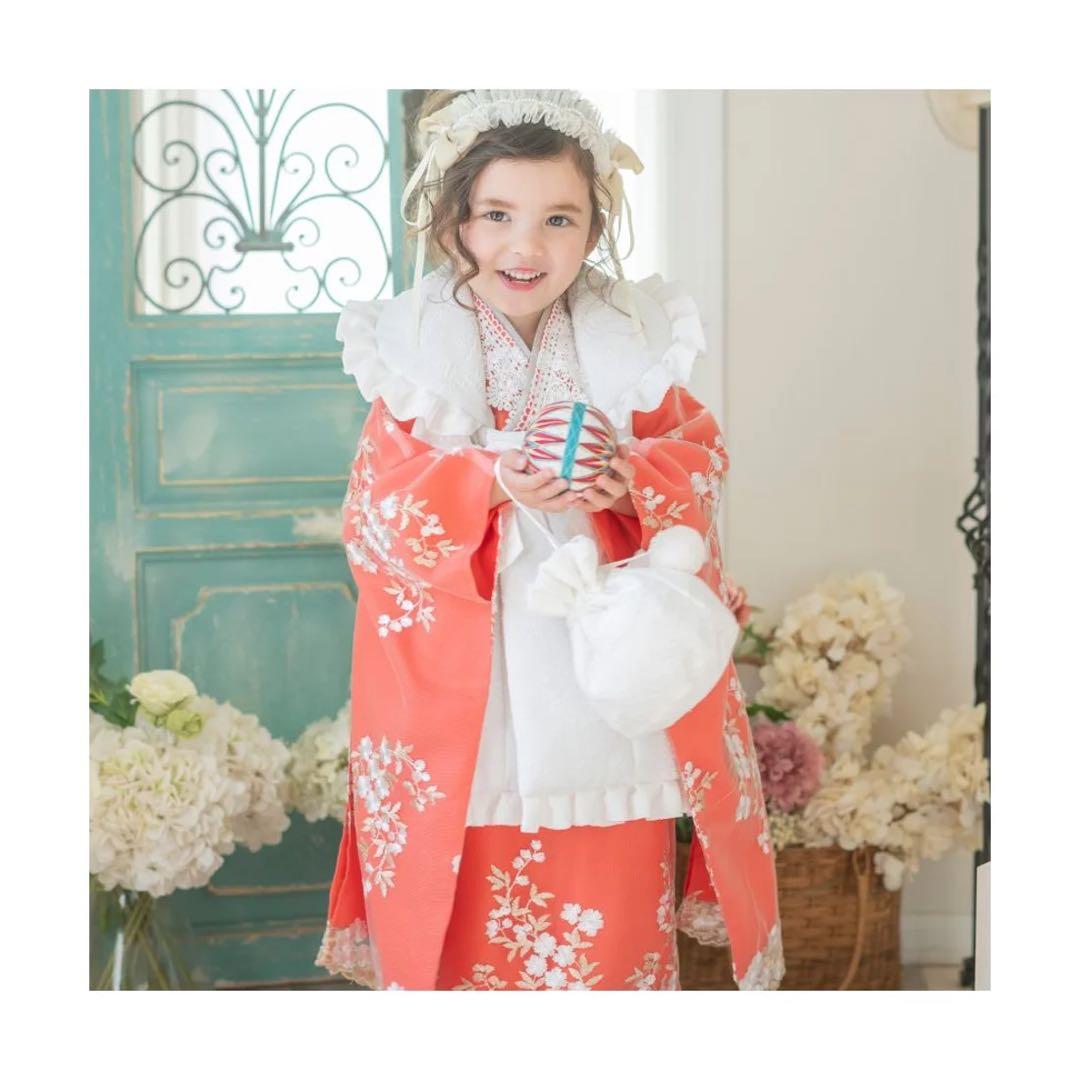 【美品】キャサリンコテージ 被布セット 七五三 3歳女の子 着物 100cm