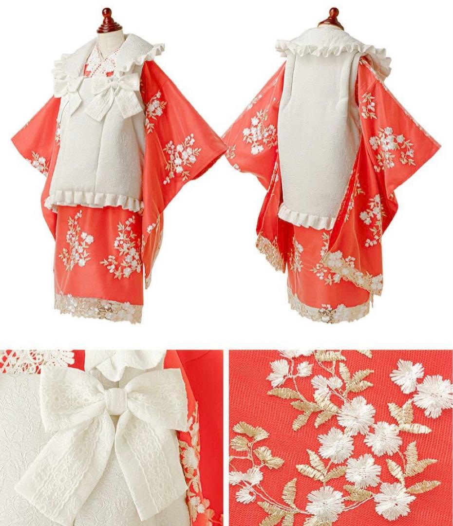 【美品】キャサリンコテージ 被布セット 七五三 3歳女の子 着物 100cm
