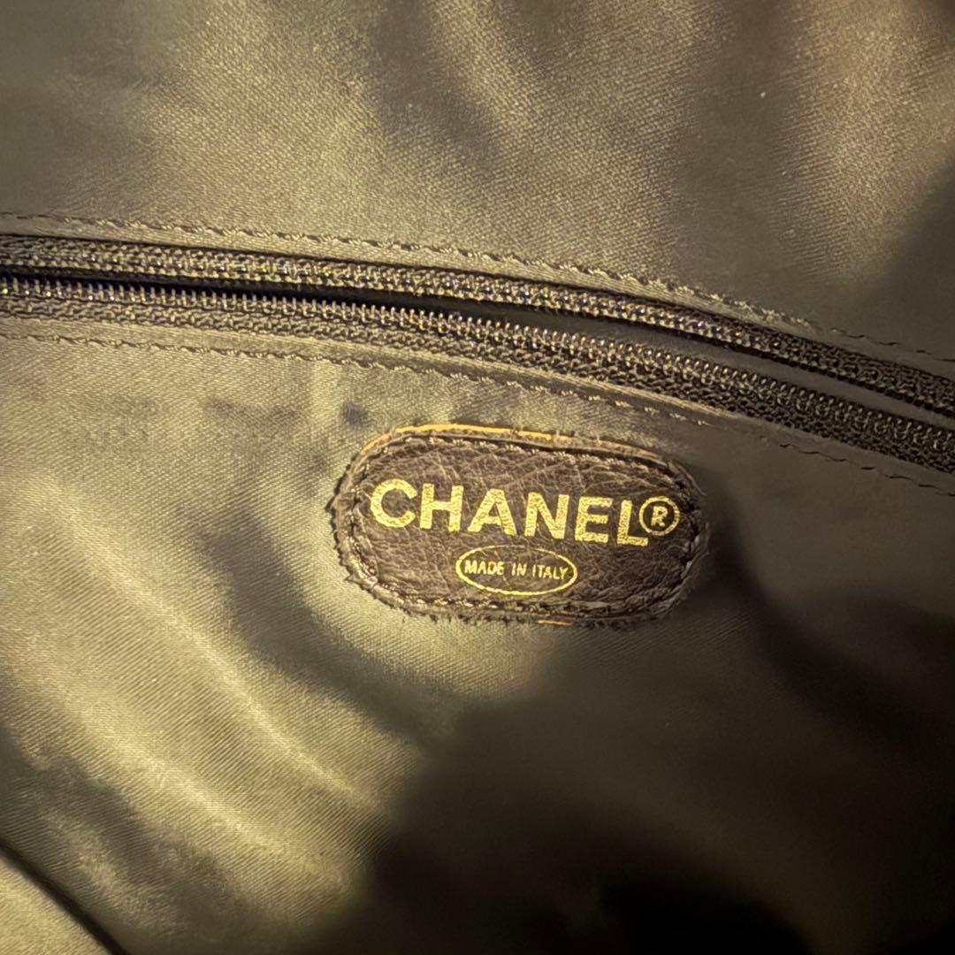 CHANEL 赤 スエード トートバッグ ハンドバッグ