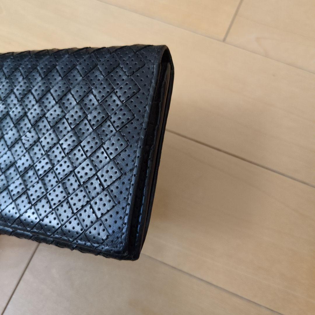 ボッテガヴェネタ イントレチャート 長財布黒
