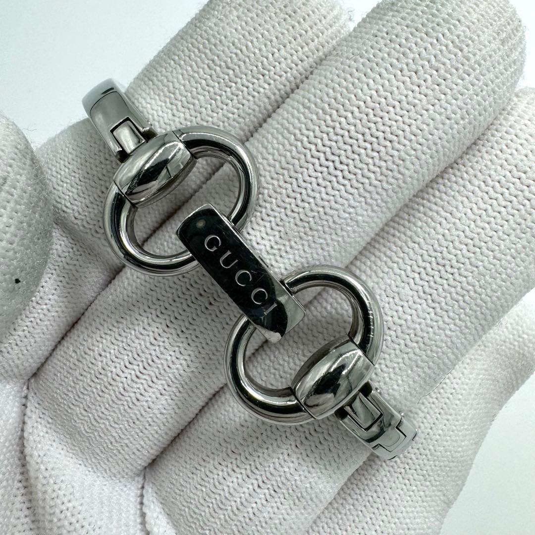 【稼動】GUCCI トルナヴォーニ 時計 120 バングル GG シェル文字盤