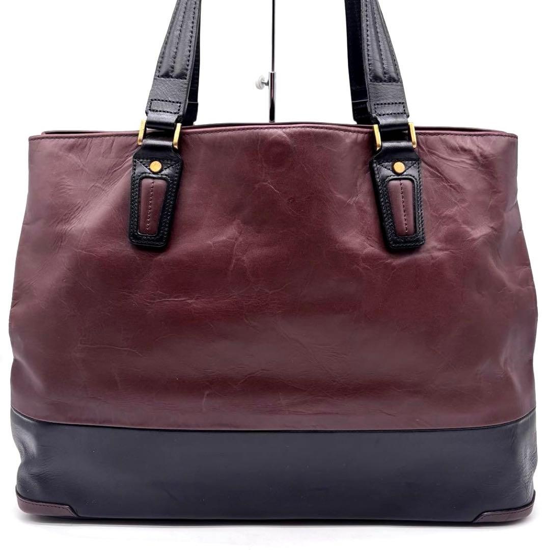 マスターピース　トートバッグ　Gloss ver.2　オールレザー　ポーチ付き