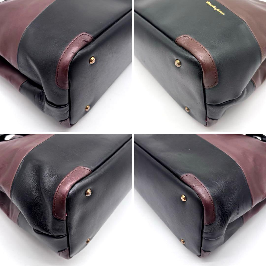 マスターピース　トートバッグ　Gloss ver.2　オールレザー　ポーチ付き