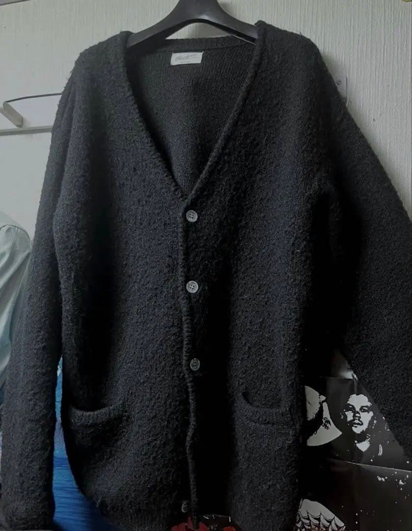 【our legacuy似】Backers モヘアカーディガン ブラック
