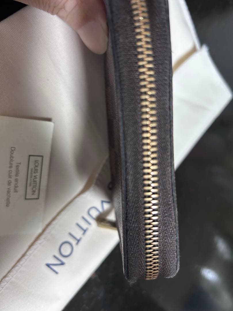 『ルイ・ヴィトン』ダミエジッピーパース　コンパクト　ブラウン