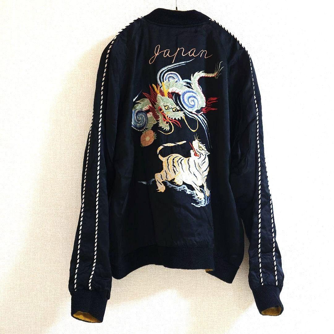 特大　テーラー東洋 スカジャン 港商 TT15297　鷹　虎　富士山　龍