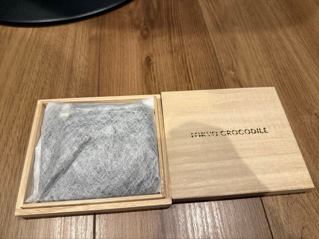 専用【新品同様】クロコダイル　ミニウォレット　ケース　ブラック