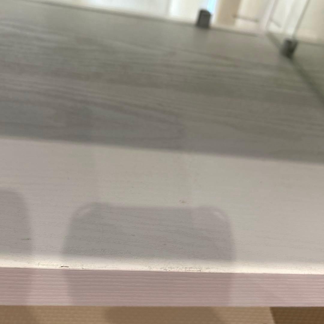 【カメ一】テレビ台 ローボード 幅120cm ホワイト　ガラス　収納つき