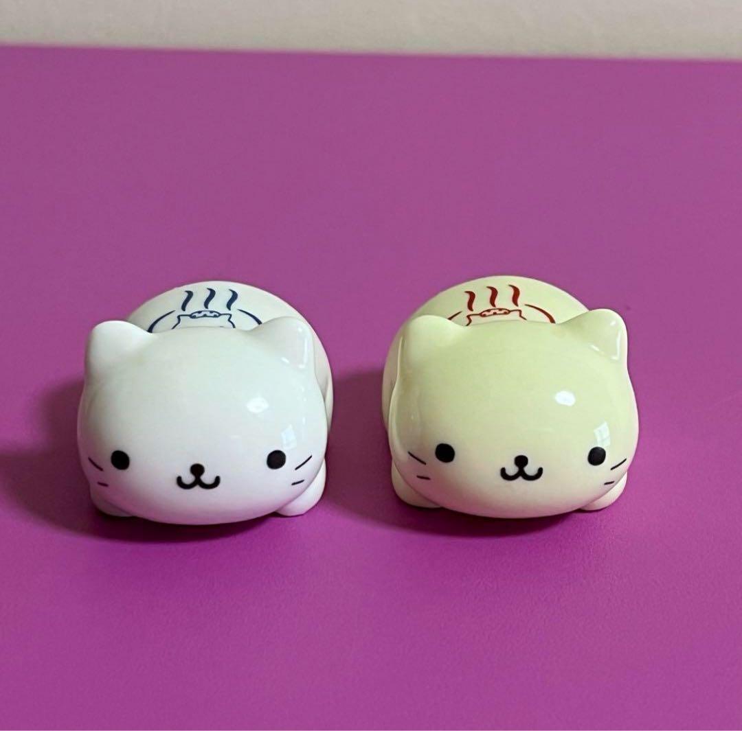 にゃんにゃんにゃんこ＊にゃんこ温泉 箸置き ２個セット