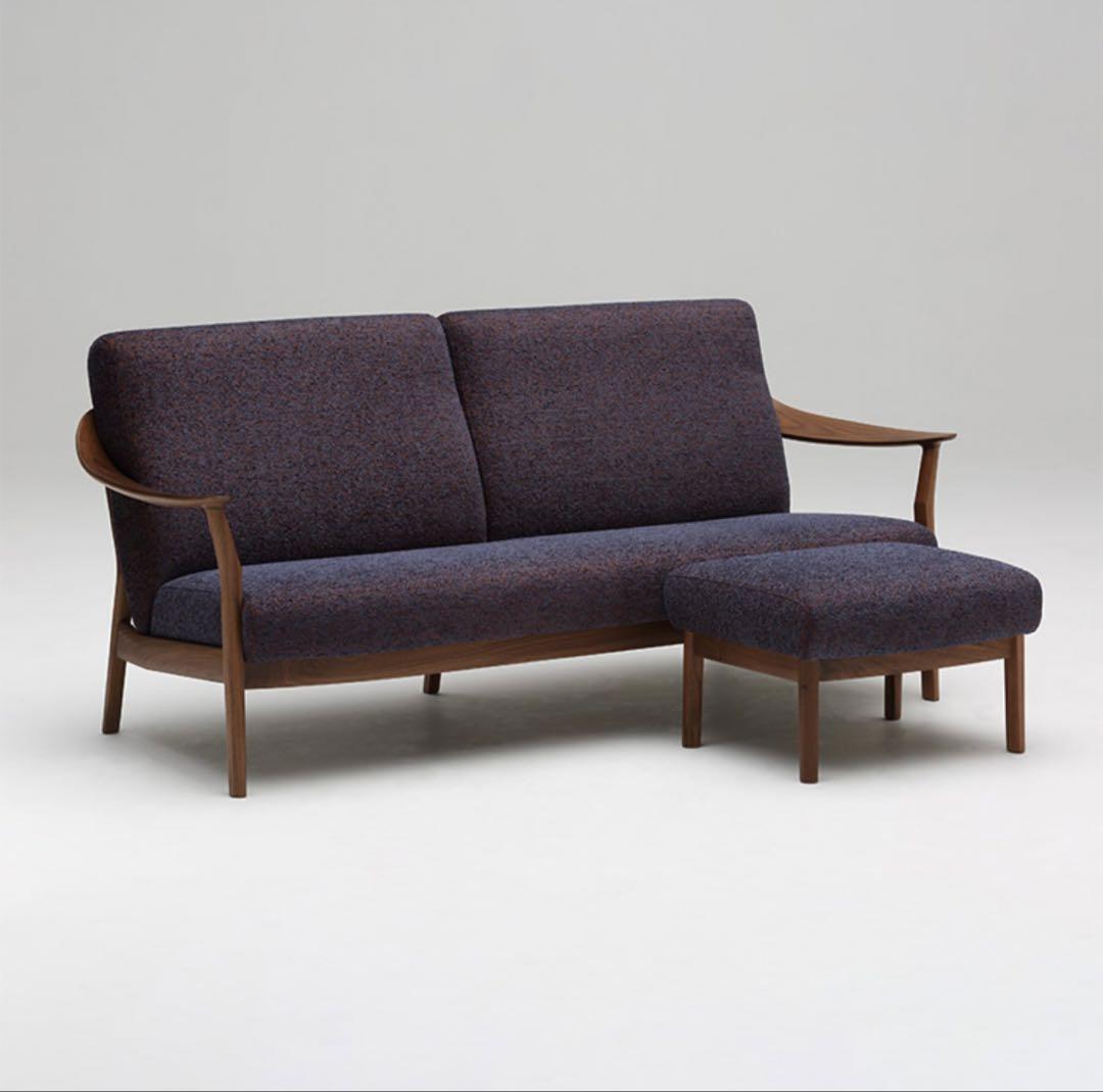 karimoku/カリモク 3人掛けソファ ネイビー