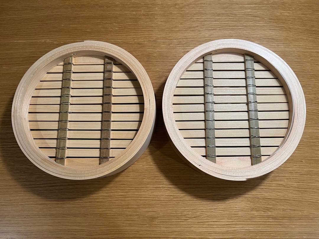 【未開封】山一 国産ひのき 中華せいろ　檜蒸篭　21㎝　2段　木曽駒印