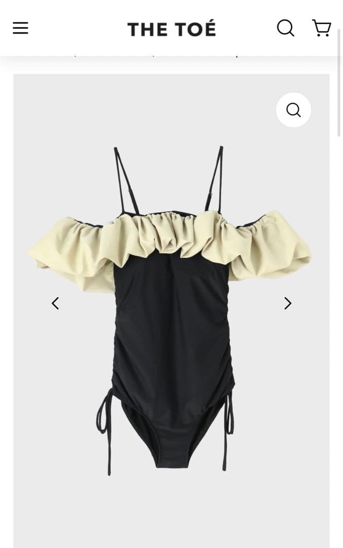 thetoe フリルオフショルダー水着