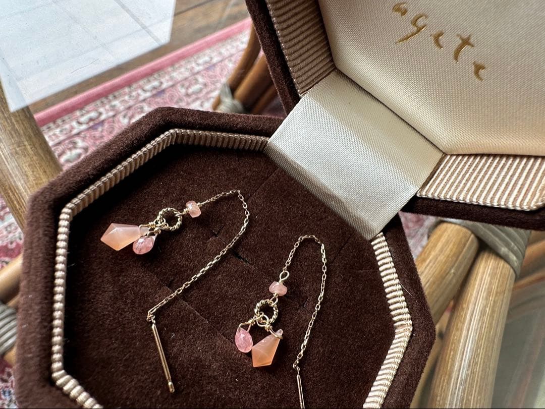 agete K10 アメリカンピアス