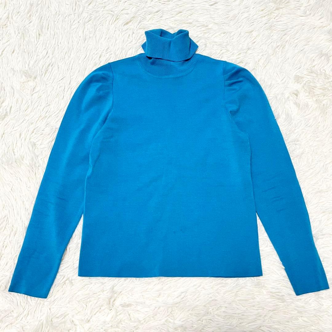 24SS✨️ANAYI ニット セーター ウールストレッチタートル プルオーバー