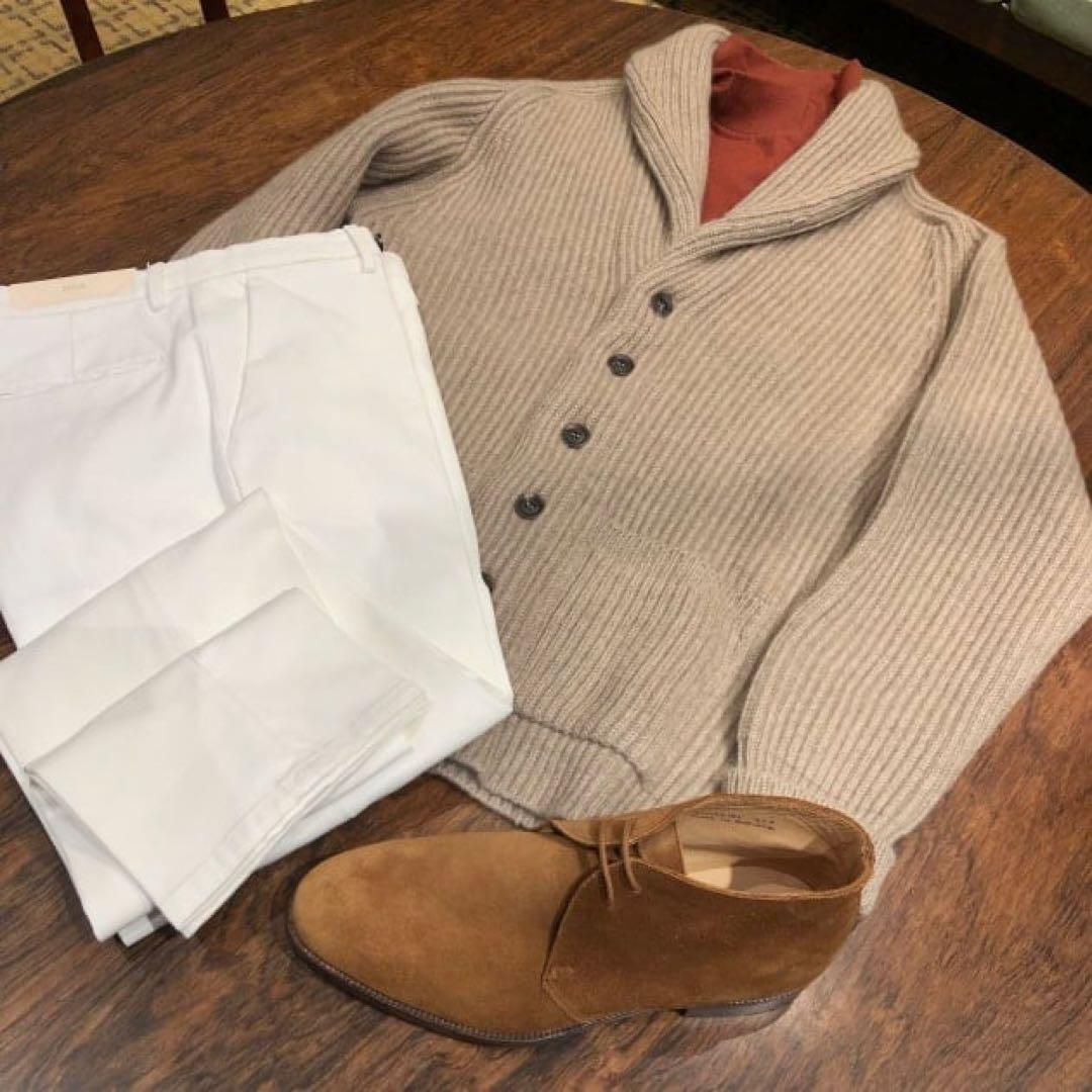 【こーちゃん様】Begg x Co カシミヤローゲージショールカラーカーディガン