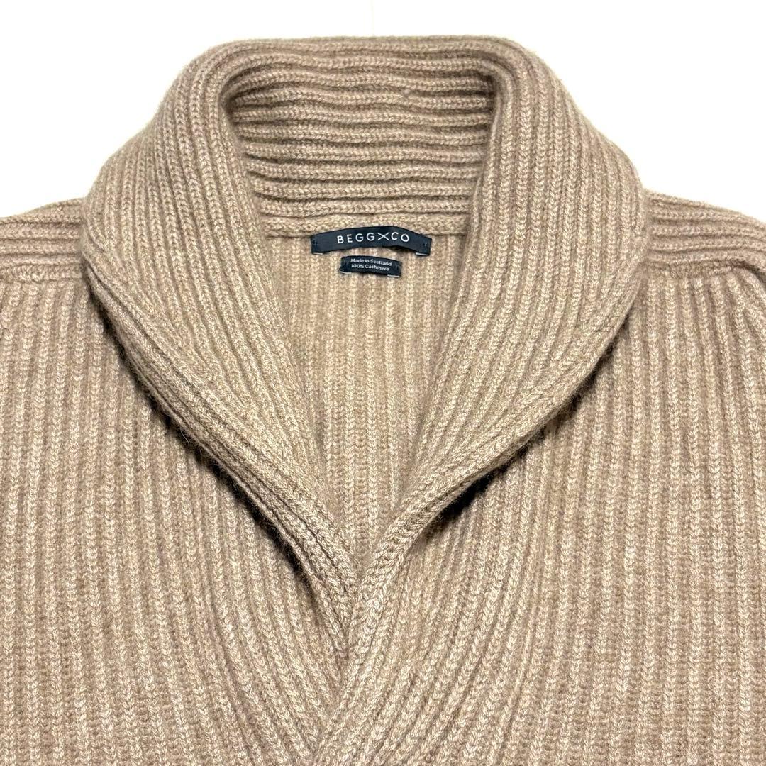 【こーちゃん様】Begg x Co カシミヤローゲージショールカラーカーディガン