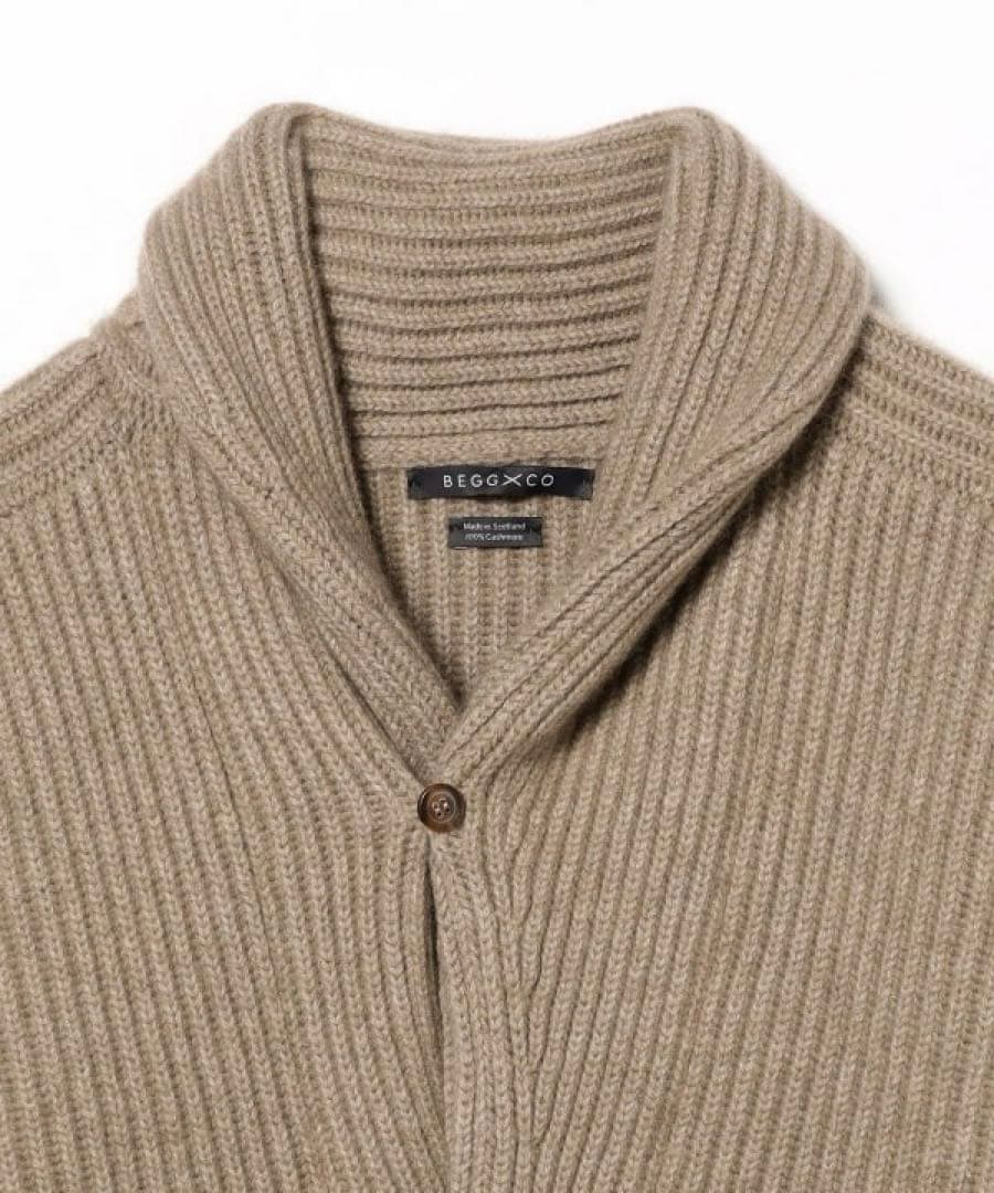 【こーちゃん様】Begg x Co カシミヤローゲージショールカラーカーディガン
